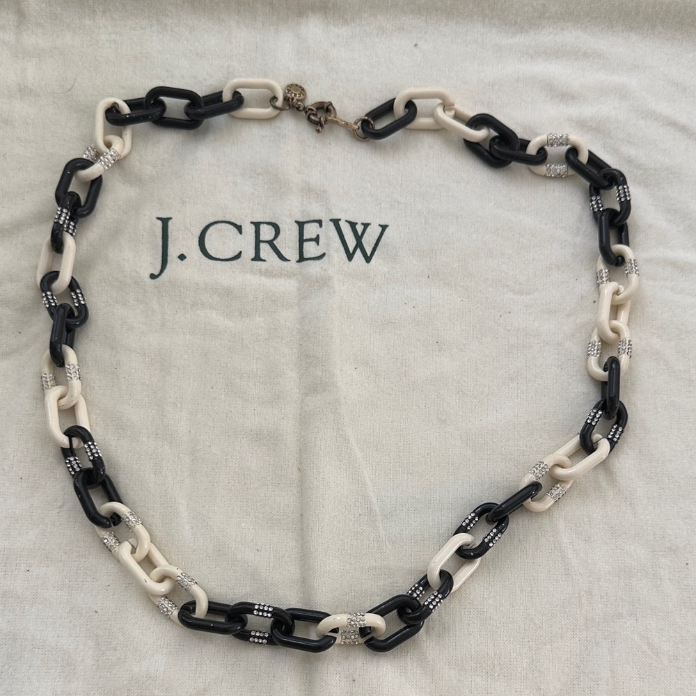 J. Crew Monochrome Chain Necklace